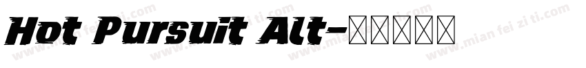 Hot Pursuit Alt字体转换